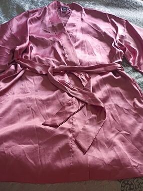 Victoria's Secret Satin Pink Wrap Robe